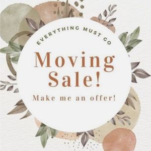 Moving sale!! Everything must go. Offers welcomed and accepted!